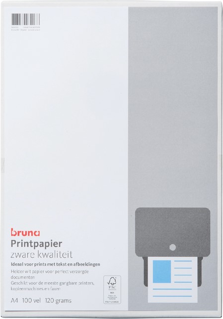 worst ontgrendelen Zeg opzij Inkjetpapier fotopapier Bruna A4 120gr wit 100vel • Bruna Colmschate &  Deventer